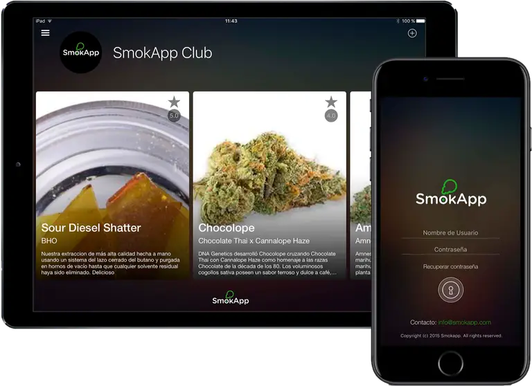 Aplicación móvil de SmokApp