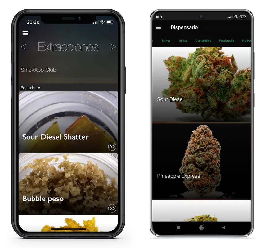 Dispensario online para iOS y Android de SmokApp